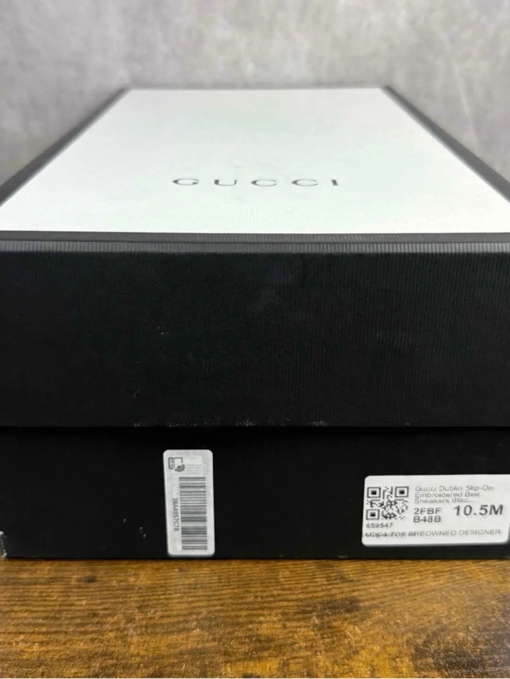 Gucci Slip-On Low Bees Black Size 9.5 UK / 10 US Men’s Designer Shoes Italy Rare - Picture 10 of 10